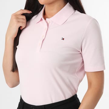 Tommy Hilfiger - Polo Manches Courtes Femme Regular Fit 1985 3224 Rose