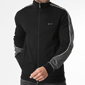 BOSS - Veste Zippée A Bandes 50554793 Noir