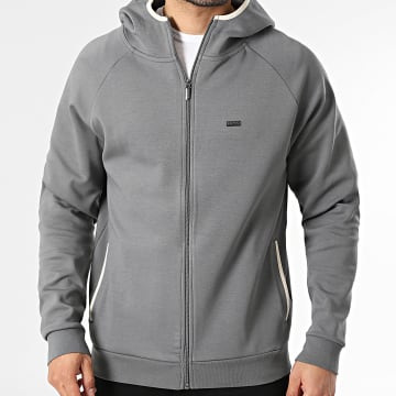 BOSS - Camisola com Capuz com Zip Sense 50557206 Cinza