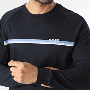 BOSS - Camisola com Gola Redonda Authentic 50554791 Azul Marinho