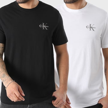 Calvin Klein - Pack de 2 Camisetas RF279 Blanco Negro