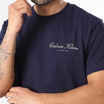 Calvin Klein - Tee Shirt RF822 Bleu Marine
