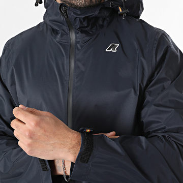 K-Way - Coupe-Vent Capuche Zippé Charmain K7137NW Bleu Marine