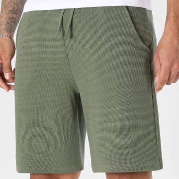 LBO - Short Jogging Waffle 4162 Vert Kaki