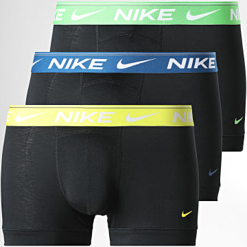 Nike - Pack de 3 Boxers Dri-FIT Essential Micro KE1156 Preto Amarelo Verde Azul Marinho
