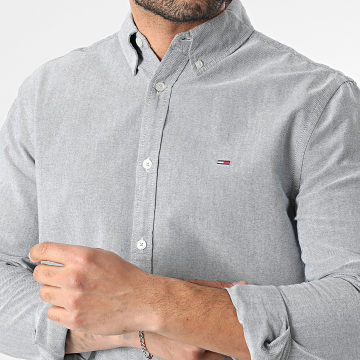 Tommy Jeans - Camisa Manga Longa Oxford 1298 Azul Marinho Mesclado