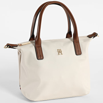 Tommy Hilfiger - Sac A Main Femme Popette Mini Tote 7709 Beige Marron Doré