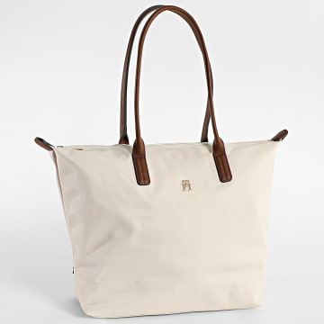 Tommy Hilfiger - Sac A Main Femme Popette 7711 Beige Marron Doré