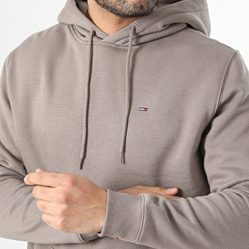 Tommy Jeans - Sweat Capuche Flag 0742 Taupe