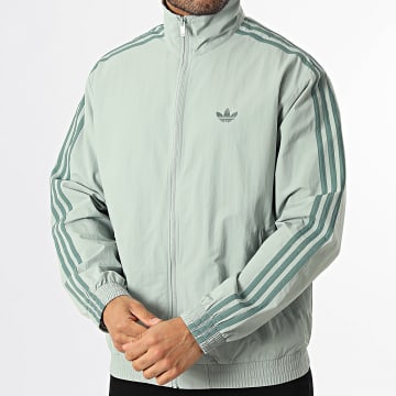 Adidas Originals - Veste Zippée A Bandes Firebird KQ9496 Bleu Vert Clair