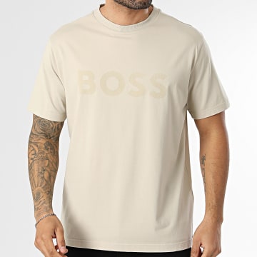 BOSS - Camiseta Oversize Iconic Logo 50553636 Beige
