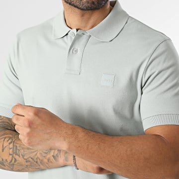 BOSS - Polo Manga Curta Slim Passenger 50507803 Verde Claro