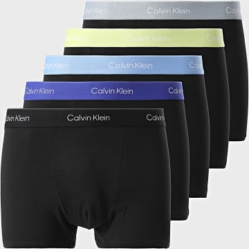 Calvin Klein - Lot De 5 Boxers NB4437 Noir Gris Vert Bleu