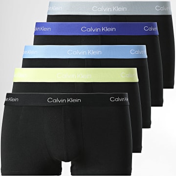 Calvin Klein - Lot De 5 Boxers NB4390 Noir Gris Vert Bleu