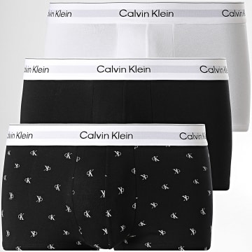 Calvin Klein - Lot De 3 Boxers 4389 Blanc Noir