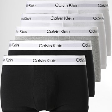 Calvin Klein - Lot De 5 Boxers NB4390 Noir Blanc Gris Chiné