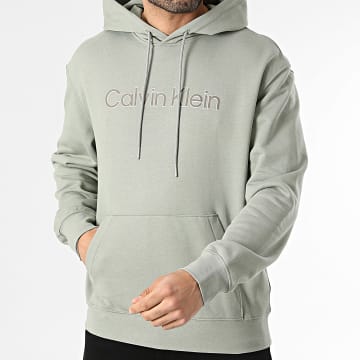 Calvin Klein - Sudadera con capucha 350 Terry LF241 Verde Kaki Claro