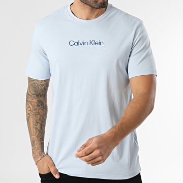 Calvin Klein - Tee Shirt Standard Logo LD230 Bleu Ciel