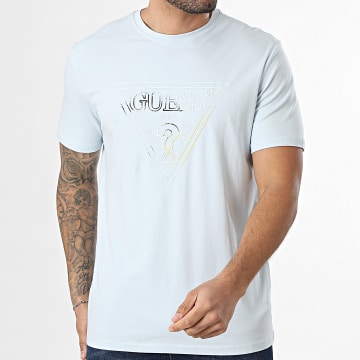 Guess - T-Shirts Slim M6GI11-K2992 Light Blue