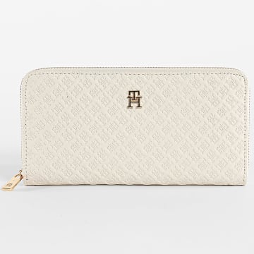 Tommy Hilfiger - Portefeuille Femme Icon Large 8482 Blanc