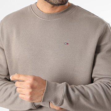 Tommy Jeans - Sweat Crewneck Flag 0741 Taupe