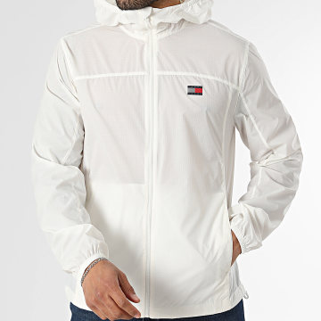 Tommy Jeans - Coupe-Vent Capuche Zippé Outdoor 3112 Beige Clair