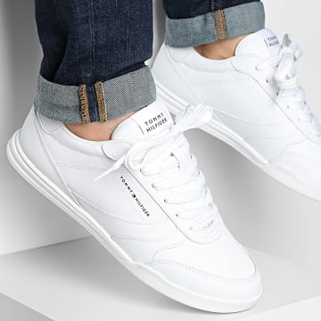 Tommy Hilfiger - Baskets Lopro Cup Leather 5677 White