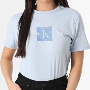 Calvin Klein - Tee Shirt Femme 819G Bleu Clair