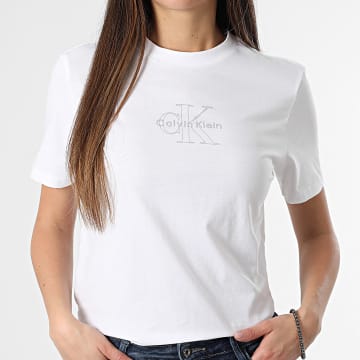Calvin Klein - Tee Shirt Femme 7C912 Blanc