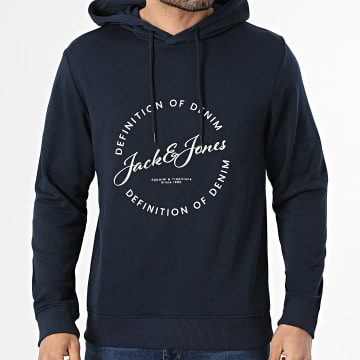 Jack And Jones - Sweat Capuche Grayson Bleu Marine