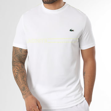 Lacoste - Camiseta Regular Fit Logo Cocodrilo Blanco