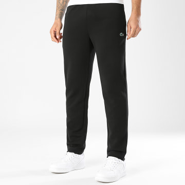 Lacoste - Pantalon Jogging Logo Crocodile Noir