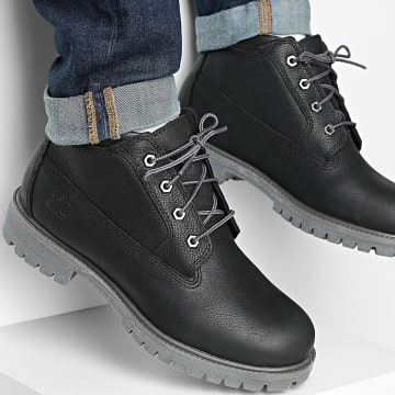 Timberland - Botas Heritage Mid Lace Waterproof A6DVD Blackout Full Grain