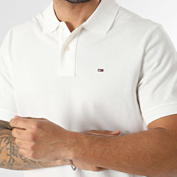 Tommy Jeans - Polo Manga Curta Regular Fit Essential 2711 Bege Claro