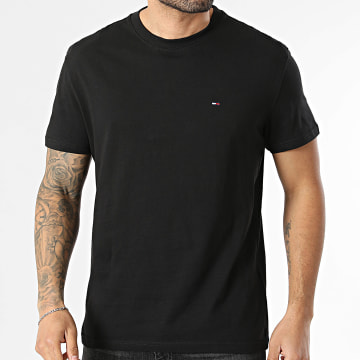 Tommy Jeans - T-Shirt Regular Fit Small Flag 2504 Preto