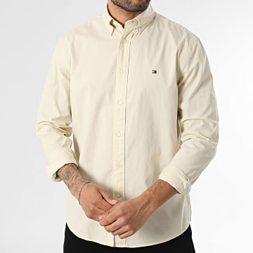 Tommy Hilfiger - Camicia Maniche Lunghe Flex Poplin Solid 7550 Beige
