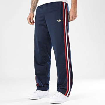 Adidas Originals - Pantalon Jogging A Bandes Firebird TP KD3830 Bleu Marine Rouge Blanc