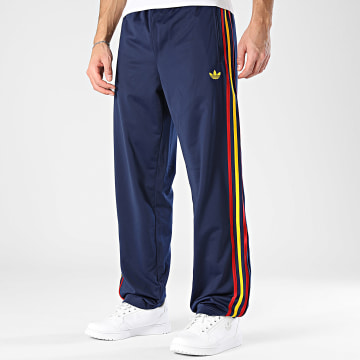 Adidas Originals - Pantalon Jogging A Bandes Firebird TP KD3836 Bleu Marine Bordeaux Jaune