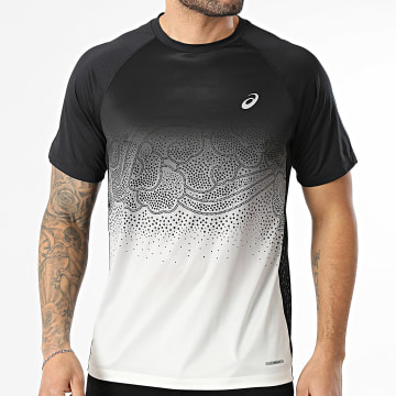 Asics - Camisola Regular Fit Road Fade 2011D512 Preto Bege Degradê