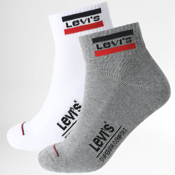 Levi's - Pack of 2 Pairs of Socks 902011001 White Heathered Grey