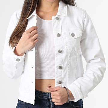 Only - Veste Jean Femme Wonder Beige Clair