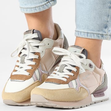 Pepe Jeans - Dames Sneakers Brit Back PLS400021 Cast Geel