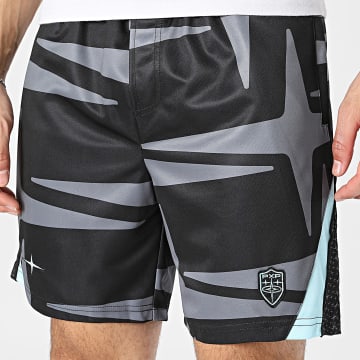 PXP - Short Jogging 2640308 Noir Gris Turquoise