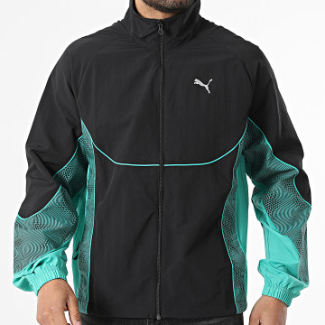 Puma - Jas Met Rits Pumatech-X Track 634425 Zwart Groen