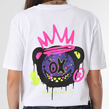 Teddy Yacht Club - Tee Shirt Oversize Large Femme Vision Blanc