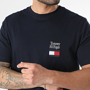 Tommy Hilfiger - T-Shirts Regular Fit Brand Love Text Stack 2367 Navy Blue