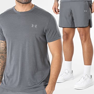 Under Armour - Set T-Shirt Und Jogging-Short Velociti Reflect 6009518 6009519 Grau Anthrazit
