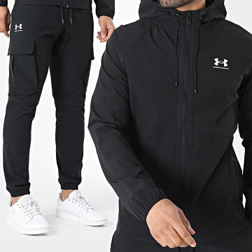 Under Armour - Set aus Stretch Woven UA Vibe Trainingsanzug 6003001 1386558 Schwarz