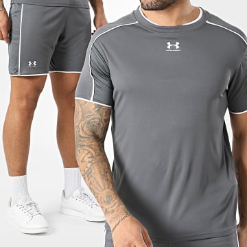 Under Armour - Ensemble Tee Shirt Et Short Jogging Challenger Train 6009875 6009896 Gris Anthracite