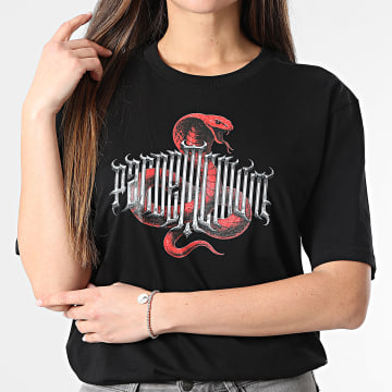 Vald - Tee Shirt Oversize Femme Snake Noir